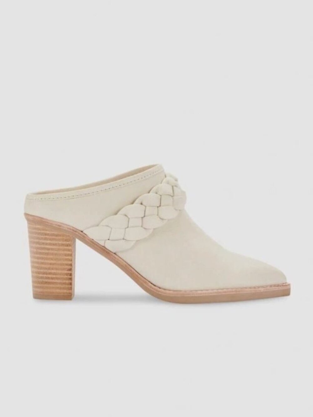 Dolce Vita Womens Serla Braided Mules Nubuck Sandals